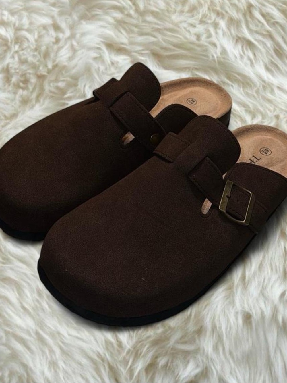 brown clogs